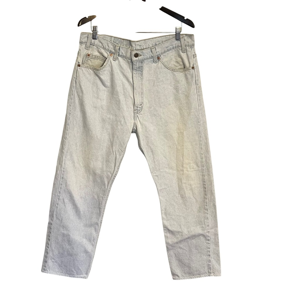 Vintage LEVI STRAUSS CO 505 Jeans Mens 38x27‎ Light Wash Regular Fit Straight